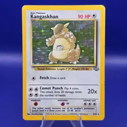 Kangaskhan 5/64 Holo Rare Jungle Unlimited Pokemon HP - Image 1