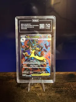 Mega Lucario EX Ultra Rare Holo TAG 10 Me01 Mega Evolution 160/132 Pokemon TCG - Image 1