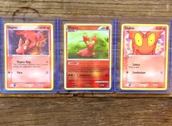 Slugma Lot – Near Mint Vintage Pokemon Cards | Undaunted Reverse Holo + Deoxys - Image 1