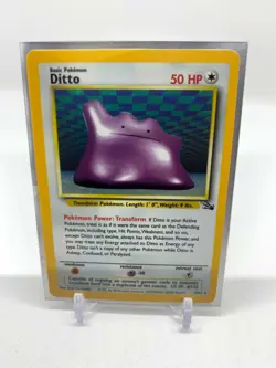 Ditto | RARE Fossil | WOTC Pokemon | 3/62 | 1999 | Holographic Foil - Image 1