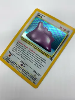 Ditto | RARE Fossil | WOTC Pokemon | 3/62 | 1999 | Holographic Foil - Image 2