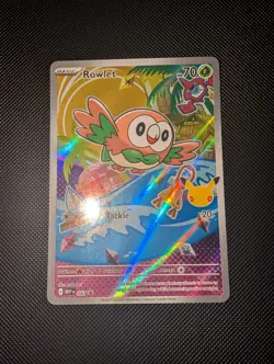 Rowlet MEP043 First Partner Illustration Rare Promo 30th Anniversary NM - Image 1