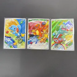 Pokemon TCG First Partner Illustration Collection Series 1 Kanto GEN 1 Starters - Image 1