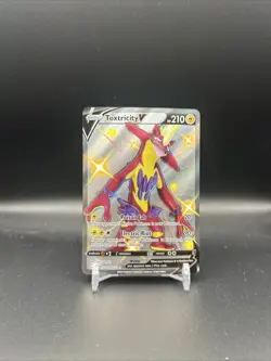 Toxtricity V SV112/SV122 Shining Fates Full Art Shiny Holo Rare Pokemon Card NM - Image 1