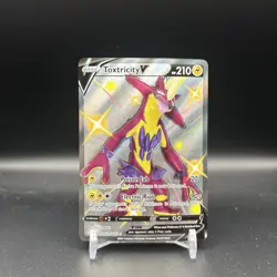 Toxtricity V SV112/SV122 Shining Fates Full Art Shiny Holo Rare Pokemon Card NM - Image 2