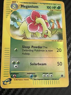 The Pokemon Company 2002 Pokemon Expedition Meganium 053/165 Reverse Holo 100 HP - Image 2