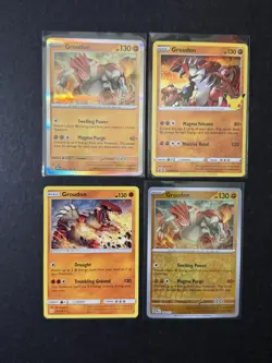 x4 Groudon Pokemon Cards Lot Reverse Holo Stamped 25th SM SWSH SV PTCG NM - Image 1