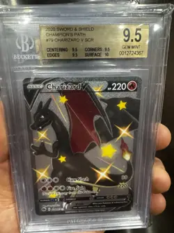 Pokemon TCG SHINY V CHARIZARD Champion’s Path SCR 079/073 BGS 9.5 Gem Mint #1 - Image 1