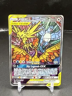 Pokemon Moltres & Zapdos & Articuno GX SM210 Sm Holo Promo TAG TEAM 300 HP Card - Image 1