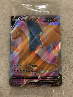 POKEMON CHARIZARD V CHAMPIONS PATH ETB PROMO CARD 2020 SEALED SWSH050 - Image 1