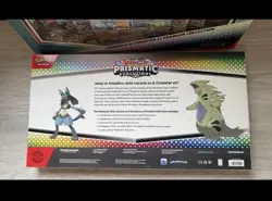 2 x Pokemon Prismatic Evolutions Lucario EX and Tyranitar EX Premium Collection - Image 2