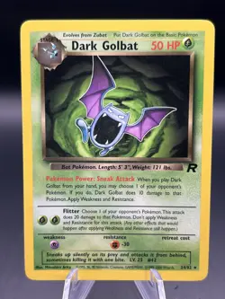 Pokemon TCG Team Rocket Dark Golbat 24/82 Non-Holo Rare - Image 1