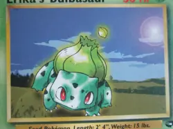 Erika's Bulbasaur - 39/132- Uncommon WOTC TCG—Gym Challenge Pokemon Card - Image 2