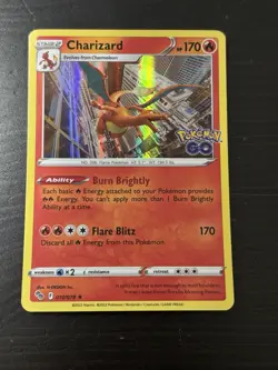 Charizard 010/078 Pokemon GO Reverse Holofoil Rare Pokemon TCG - Image 1