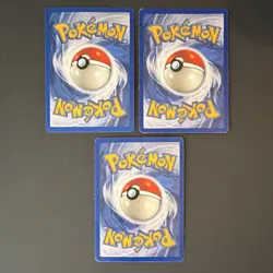 Pokemon TCG 3 Card Lot Base Set Gengar Holo Regular English - Image 5