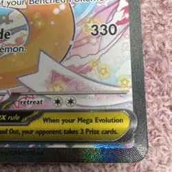 Pokemon Mega Dragonite EX Full Art Holo 370 HP 290/217 ASC English Card - Image 3