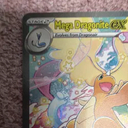Pokemon Mega Dragonite EX Full Art Holo 370 HP 290/217 ASC English Card - Image 4