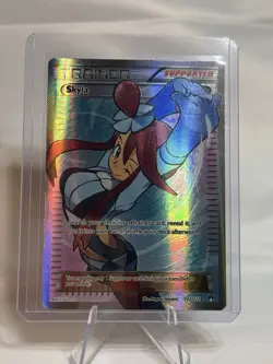 Pokemon Skyla 122/122 Ultra Rare Full Art Holo Trainer XY BREAKpoint Card - Image 1