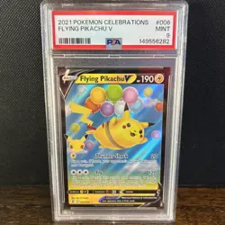 2021 Pokemon TCG Celebrations Flying Pikachu V 006/025 PSA 9 - Image 1