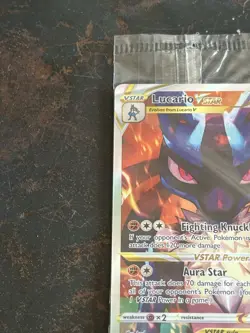 Pokemon TCG Lucario VSTAR SWSH291 Black Star Promo Full Art SEALED - Image 4