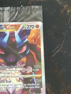 Pokemon TCG Lucario VSTAR SWSH291 Black Star Promo Full Art SEALED - Image 5