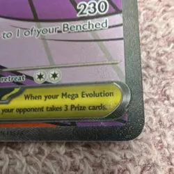 Pokemon Mega Gengar EX Full Art Holo Secret Rare 350 HP 269/217 ASC English - Image 3