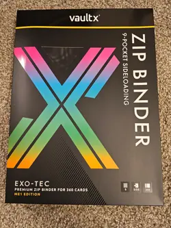 Vault X Binder 9 Pocket Exo-Tec Zip ME1 First Edition - Image 1