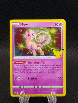 Mew 011/025 Holo Rare - 2021 Pokemon Celebrations 25th Anniversary - Image 3
