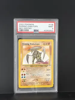 2002 Pokemon Neo Destiny #108 Shining Kabutops PSA 9 MINT - Image 1