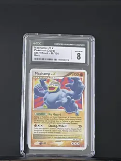 2008 POKEMON STORMFRONT HOLO #98 MACHAMP LV.X CGC 8 NM-MT - Image 1