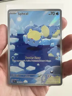 Pokemon Card TCG - Spheal 199/191 Illustration Rare Surging Sparks Near Mint - Image 1