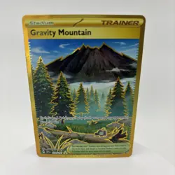 Gravity Mountain 250/191 Secret Gold Full Art Rare Pokemon Surging Sparks SV8 NM - Image 1