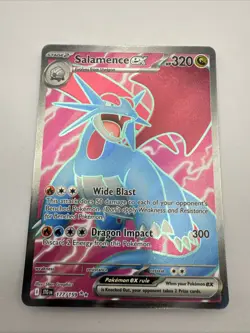 Pokemon TCG Salamance EX Full Art Card 177/159 Journey Together NM - Image 1