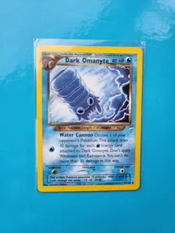 Pokemon TCG Dark Omanyte Neo Destiny Card 37/105 Vintage WOTC - Image 3