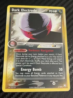 Nintendo 2004 Pokemon Team Rocket Returns Dark Electrode 4/109 Holo Rare 70 HP - Image 1