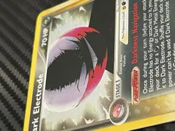 Nintendo 2004 Pokemon Team Rocket Returns Dark Electrode 4/109 Holo Rare 70 HP - Image 2