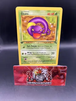 1999 Pokemon Fossil 1st Edition Ekans #46 - Image 1