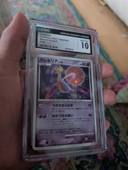 POP 15) CGC 10 GEM MINT Japanese Pokemon Cresselia DPBP#527 Moonlit Pursuit HOLO - Image 1