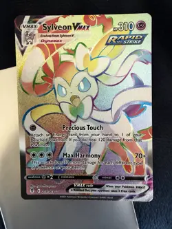 Pokemon TCG Evolving Skies Sylveon VMAX Rainbow Secret Rare Card 211/203 NM - Image 3