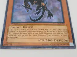 Yugioh Red-Eyes Darkness Dragon SD1-EN001 1st Edition Ultra Rare LP/MP - Image 3