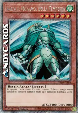 RAIZA IL MONARCA DELLA TEMPESTA • Segreta Platino • RA03 IT180 • 1Ed • Yugioh! - Image 1