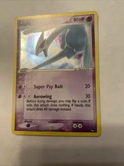 Lugia 2/17 Pokemon TCG EX Pop Series 5 HOLO BLEED ERROR - Image 1