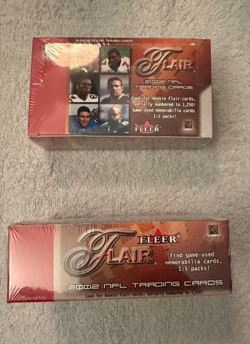 2002 Fleer Flair Football Factory Sealed HOBBY MINI Box 10 Pks of 5 Cards Brady+ - Image 2