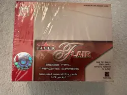 2002 Fleer Flair Football Factory Sealed Retail Box 24 Packs of 5 Cards Brady+++ - Image 1