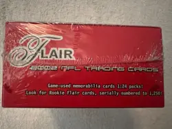 2002 Fleer Flair Football Factory Sealed Retail Box 24 Packs of 5 Cards Brady+++ - Image 5