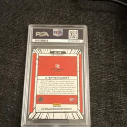 2024 Panini Prizm Draft Picks Manga Stephen Curry Davidson Wildcats #14 PSA 10 - Image 2