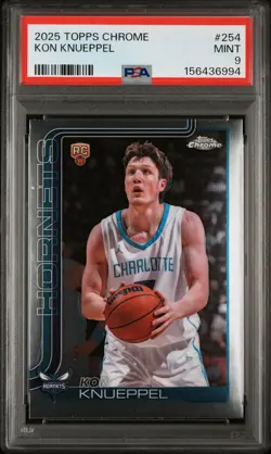 2025 Topps Chrome Kon Knueppel #254 PSA 9 - Image 1