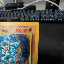 Pokemon Machamp Base Set 8/102 Holo 1st Edition HP - Image 2