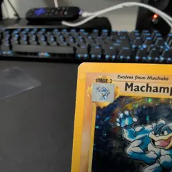 Pokemon Machamp Base Set 8/102 Holo 1st Edition HP - Image 3