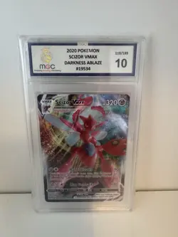 ⚡Pokemon TCG Scizor VMAX PSA 10 Darkness Ablaze 119/189⚡ - Image 1